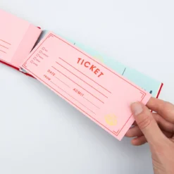 Blank Ticket Book