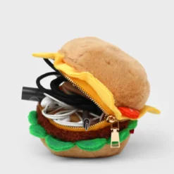 Burger Plush Zip Pouch