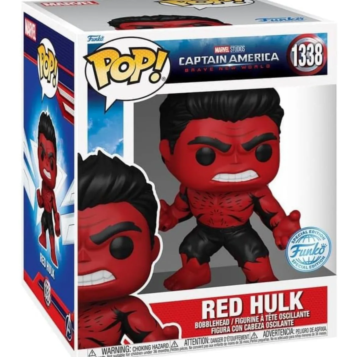 Captain America: Brave New World Super Sized POP! Marvel Vinyl Figure Red Hulk (Retro) 15 cm