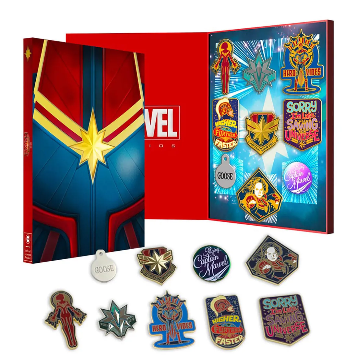 Captain Marvel Zavvi Exclusive Limited Pin Set