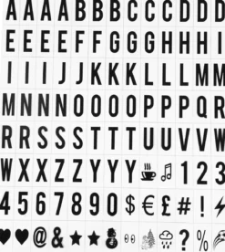 Cinematic Lightbox Letters Pack