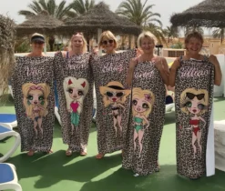 ClaireaBella Womens Personalised Beach Towel - Leopard