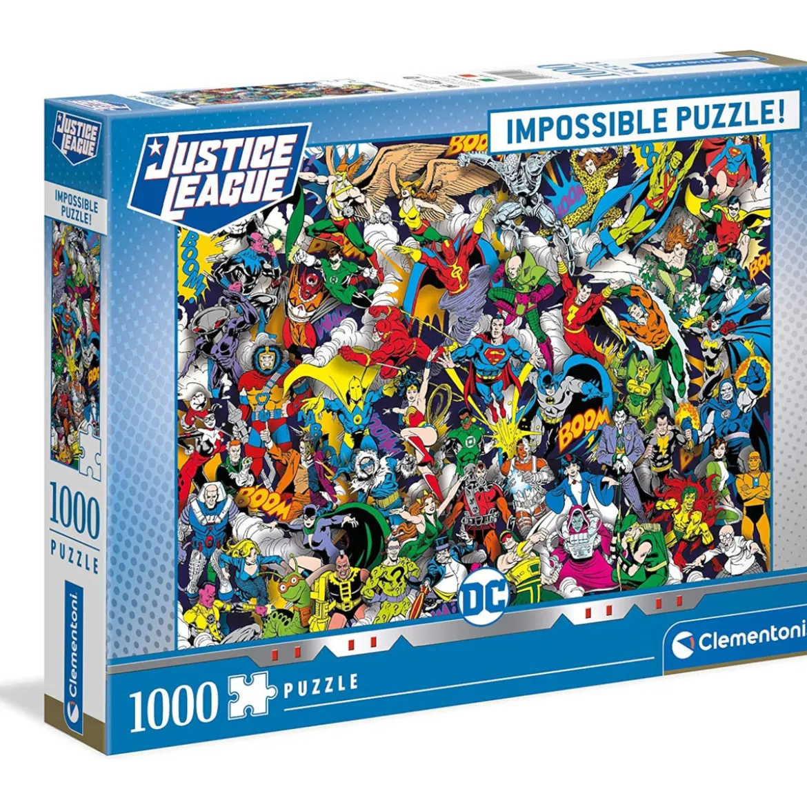 Clementoni Dc Justice League 1000 Piece Impossible Jigsaw Puzzle