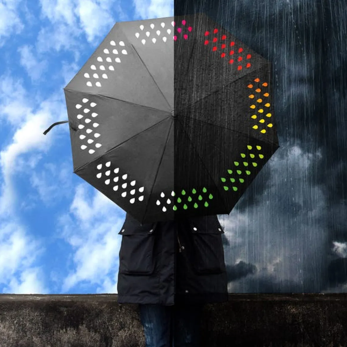 Colour Changing Umbrella