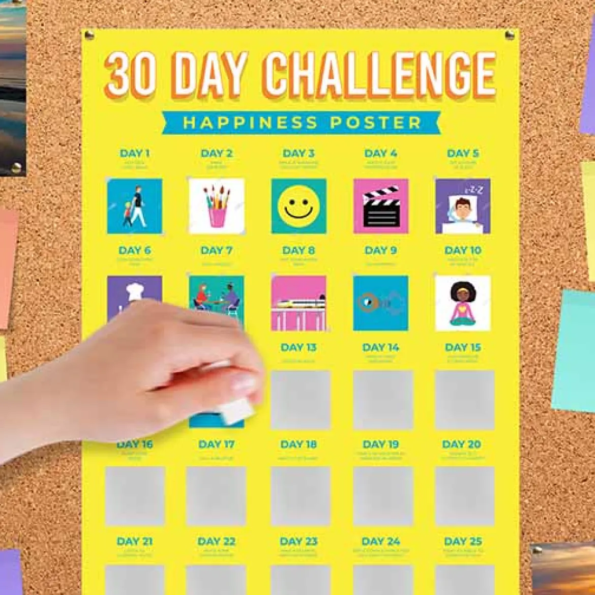 30 Day Challenge Posters - Happiness