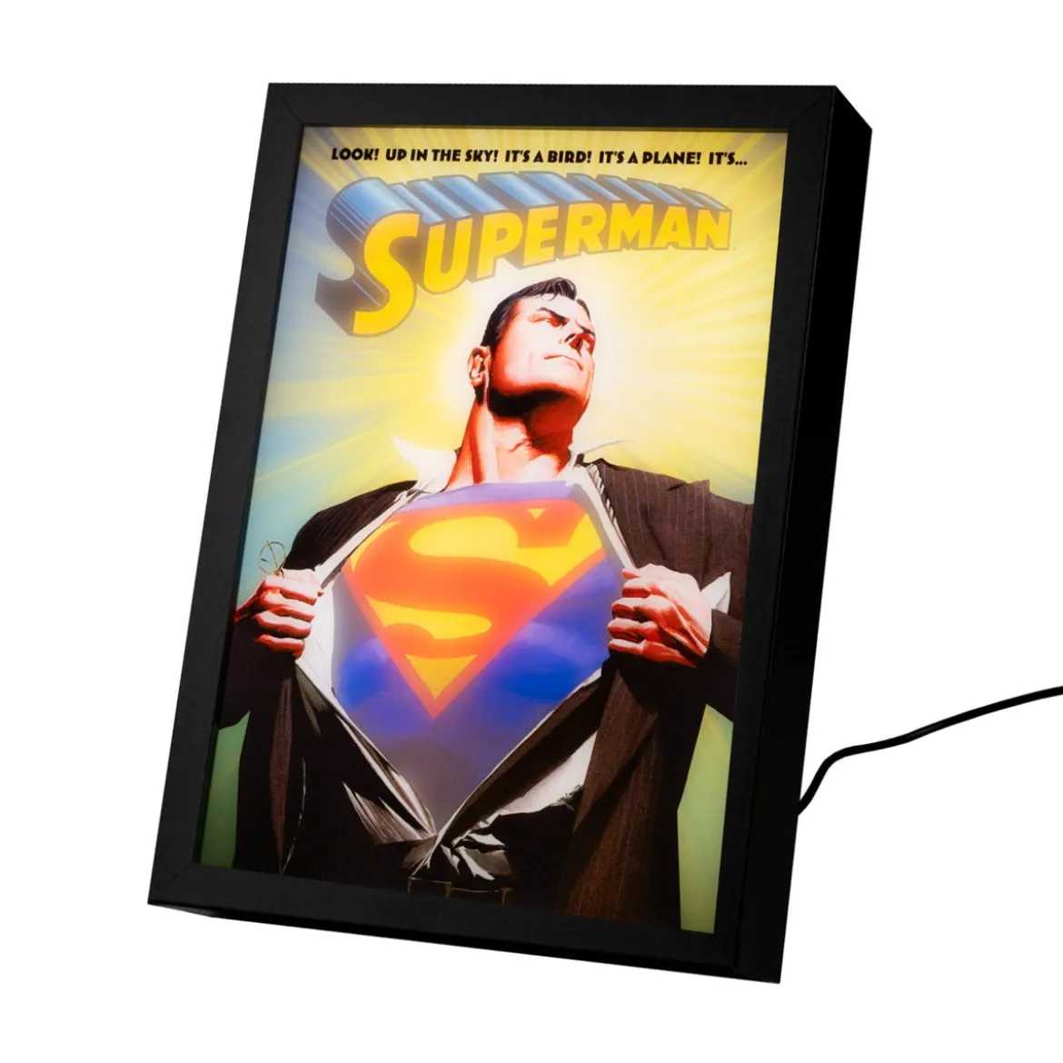 DC Comics Superman Framed LED Art Print