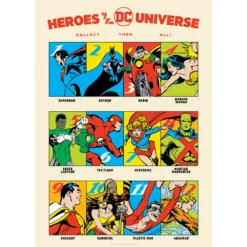 DC 90th Anniversary Heroes Art print