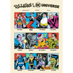 DC 90th Anniversary Villains Art print