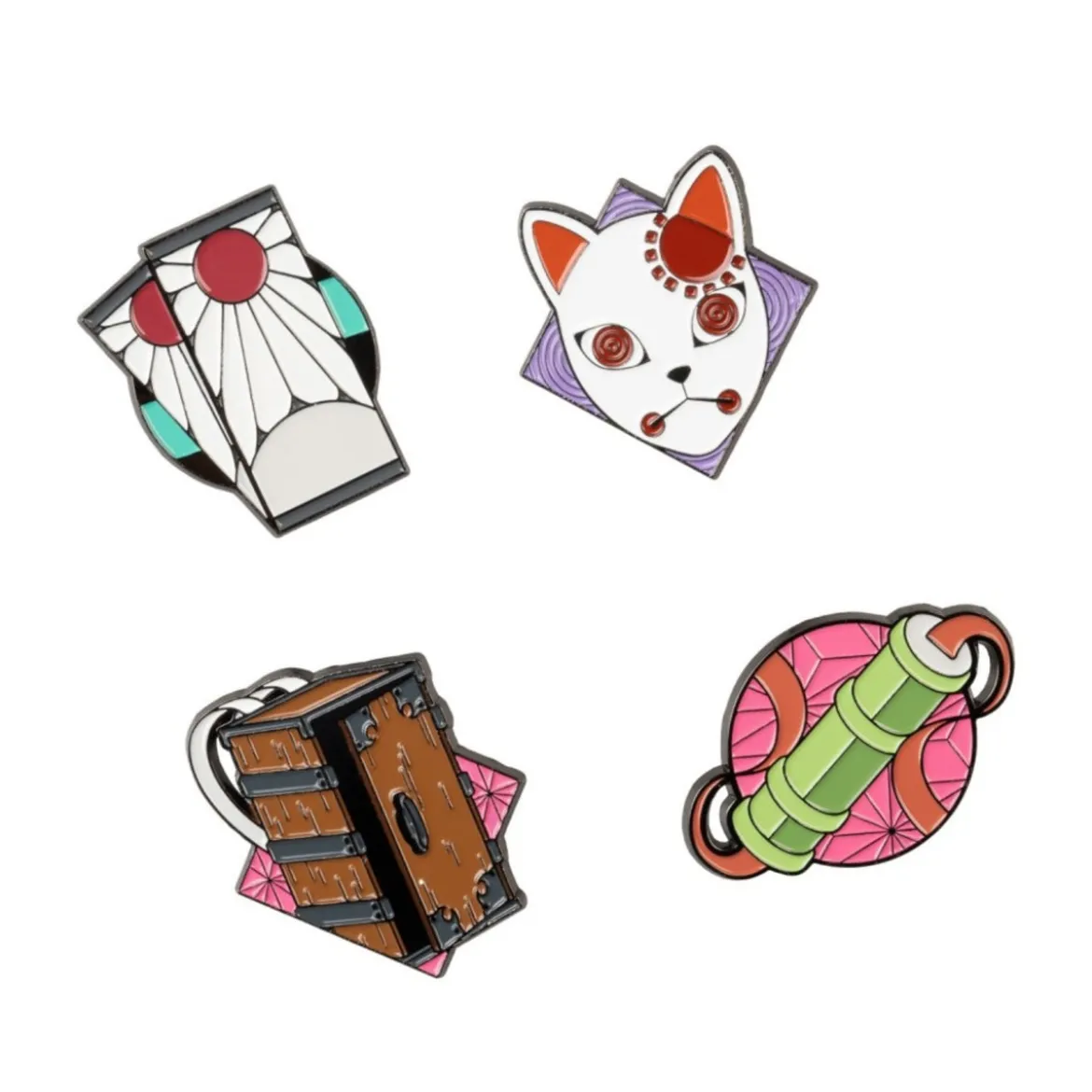 Demon Slayer Set Of 4 Pins