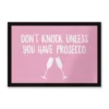 Dont Knock Unless You Have Prosecco Door Mat