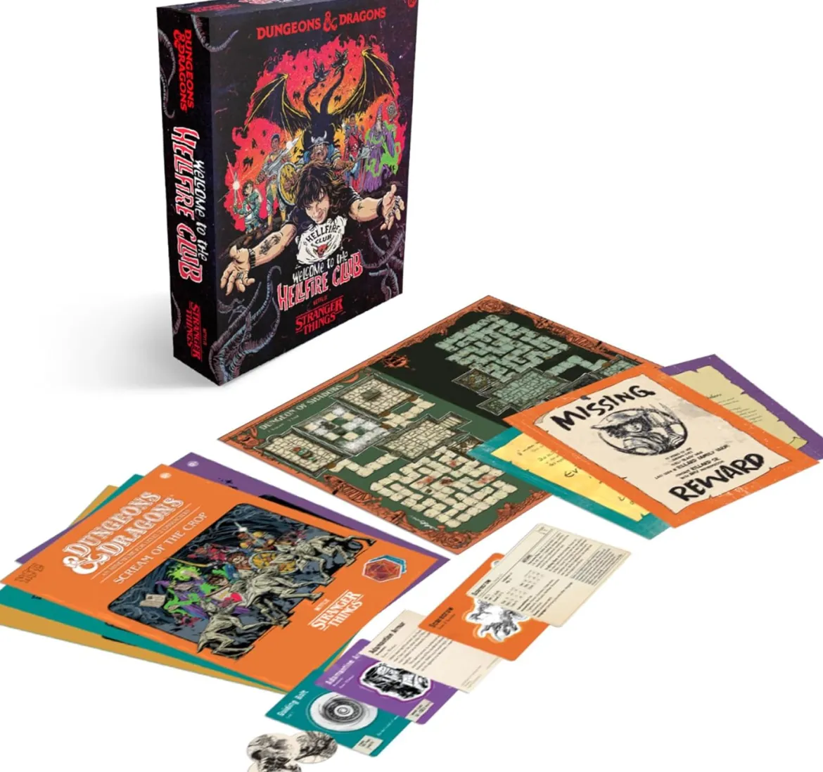 Dungeons & Dragons Board Game Stranger Things: Welcome to the Hellfire Club