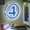 Fantastic Four Fantastic 4 Wall Mountable Led Neon Light