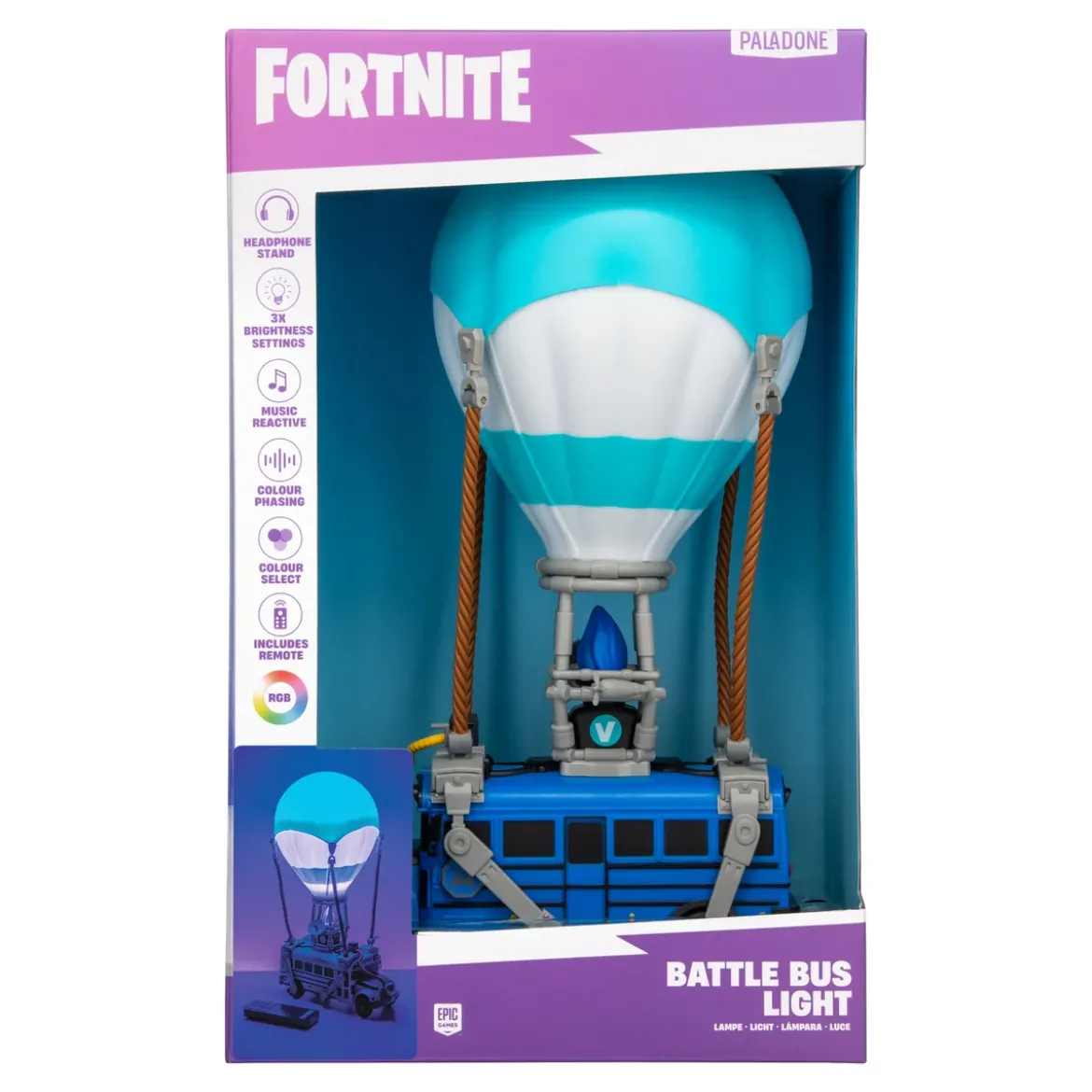 Fortnite Battle Bus Diorama Light
