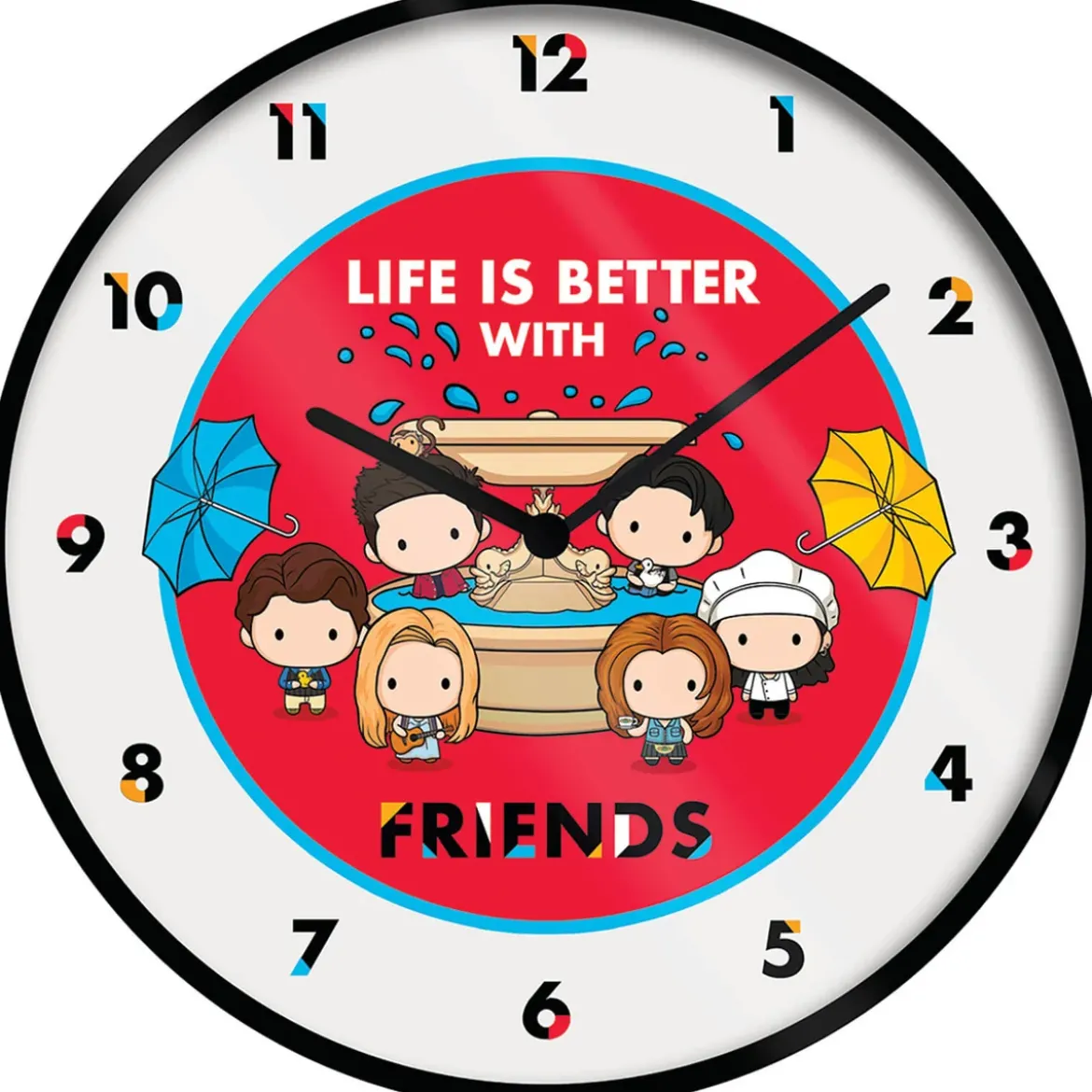Friends Chibi Clock 10 Inch