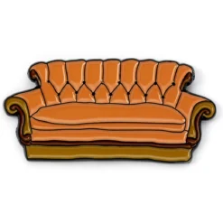Friends The TV Series Pivot, Pivot, Sofa Pin Badge - Brown
