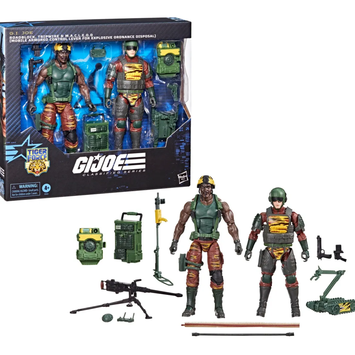 GI Joe Classified Series 126 Tiger Force Roadblock Tripwire MACLEOD 6 Action Figures