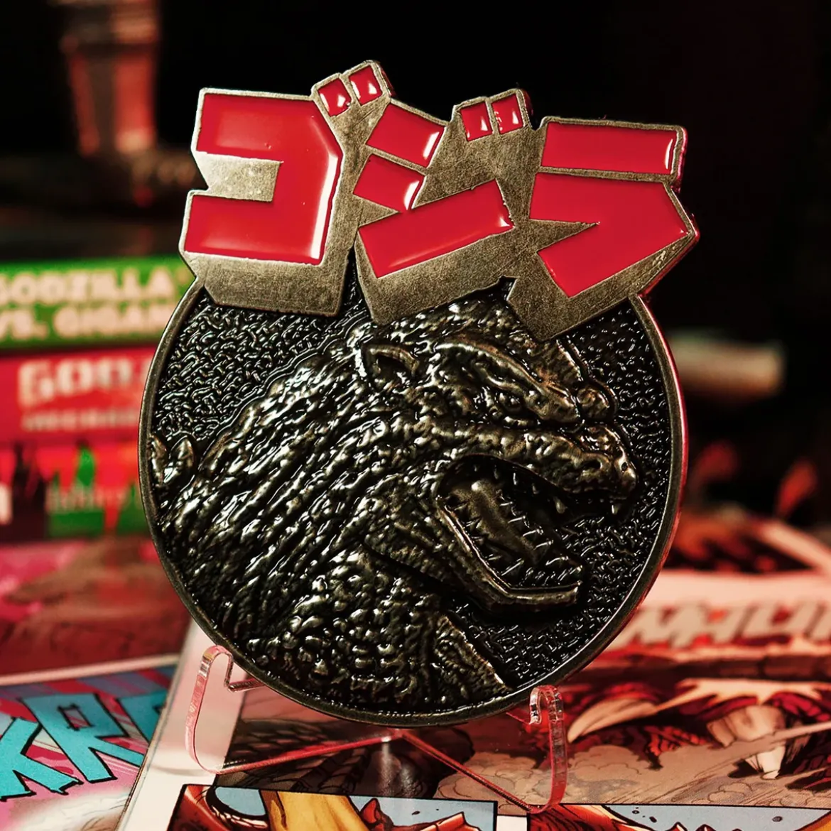 Godzilla 70Th Anniversary Medallion By Fanattik
