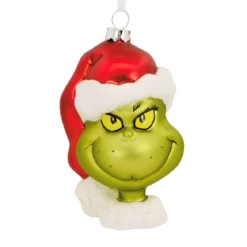 Hallmark Dr. Seuss's How the Grinch Stole Christmas 'Glittered' Glass Ornament - Zavvi Exclusive
