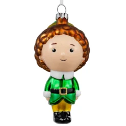 Hallmark Elf Glass Christmas Ornament - Buddy the Elf