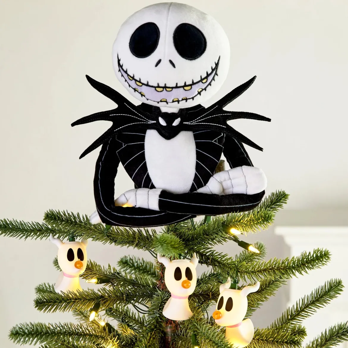 Hallmark Fabric Figural The Nightmare Before Christmas Jack Tree Topper