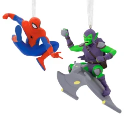 Hallmark Storied Moments Marvel Ornaments - Set of 2 - Spider-Man Green Goblin