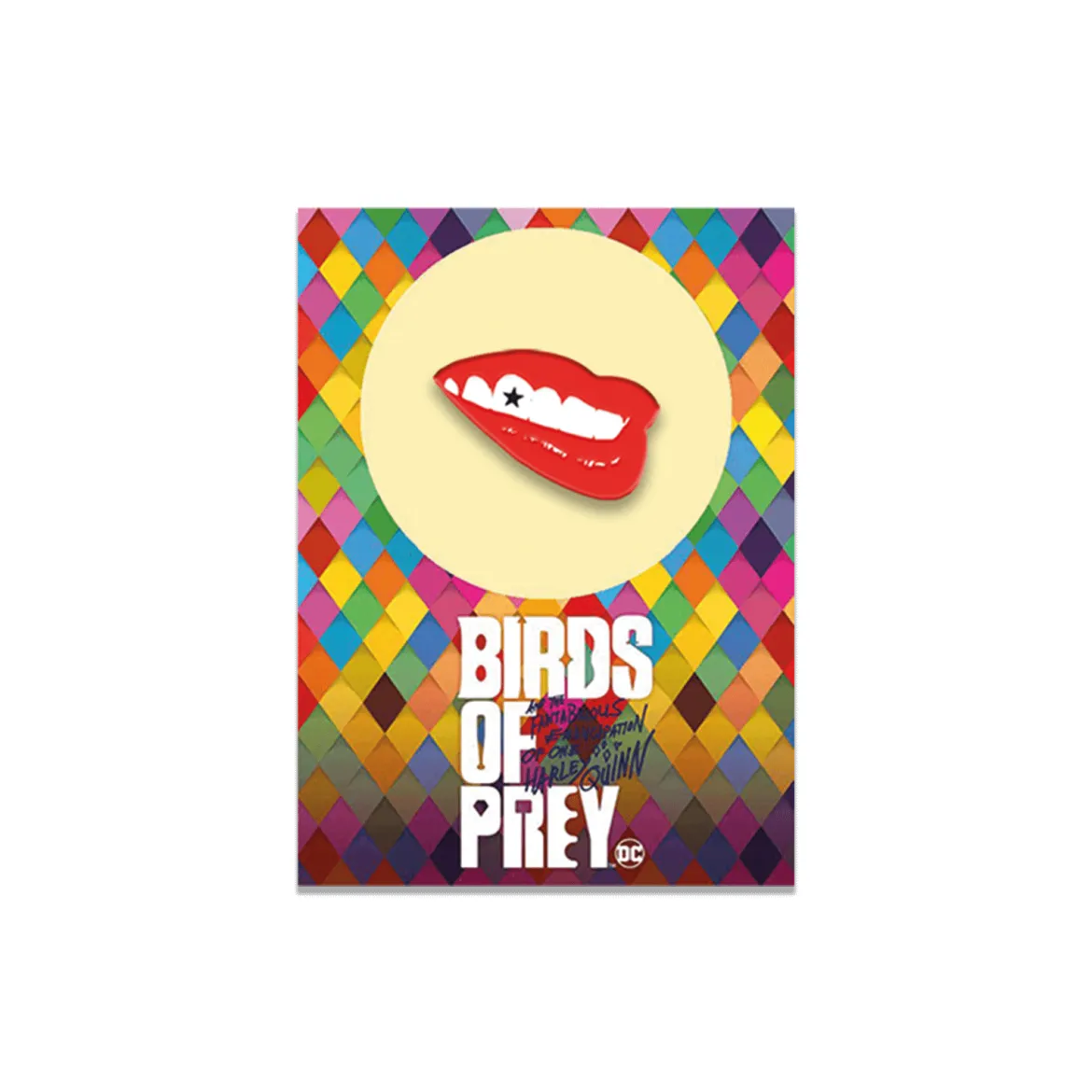 Harley Quinn Birds of Prey Collectable Pin Badge - Lips