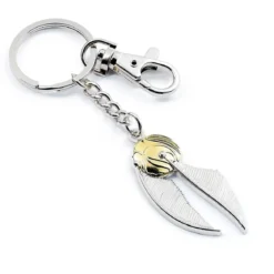Harry Potter Golden Snitch Keyring and Pin Badge - Silver