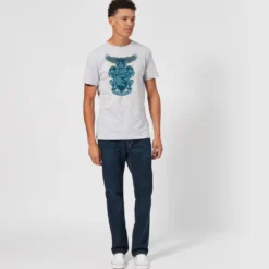 Harry Potter Ravenclaw Drawn Crest T-Shirt - Grey