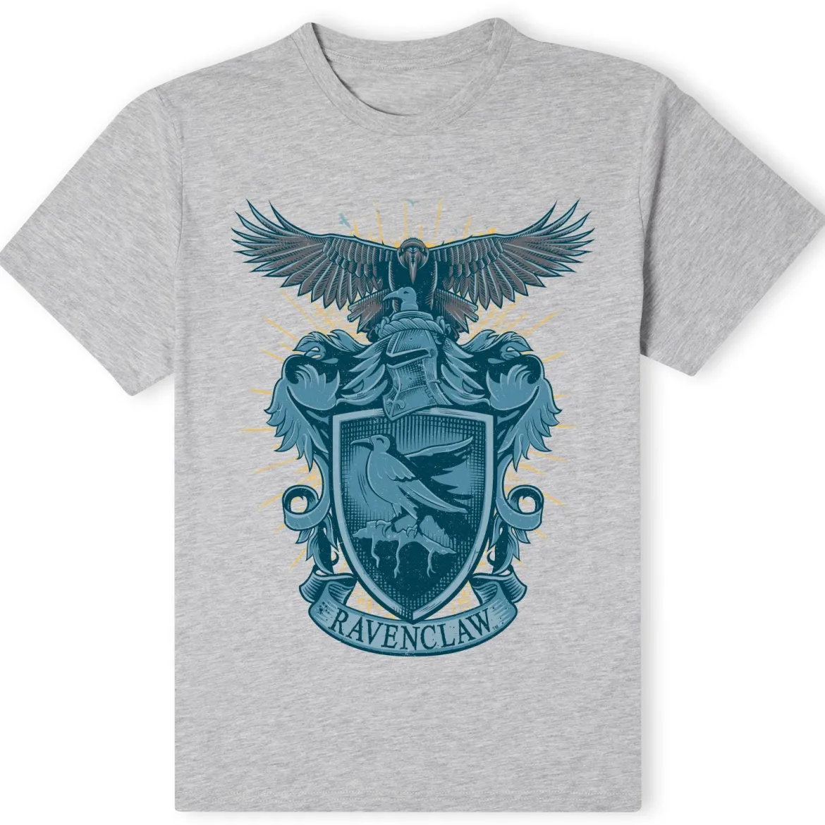 Harry Potter Ravenclaw Drawn Crest T-Shirt - Grey