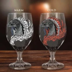 House of The Dragon Colour Changing Glass Goblet