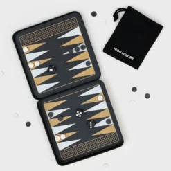 Iron & Glory Game On Travel Backgammon Set Game