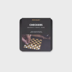 Iron & Glory Game On Travel Checkers Set Game