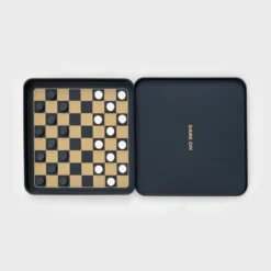 Iron & Glory Game On Travel Checkers Set Game