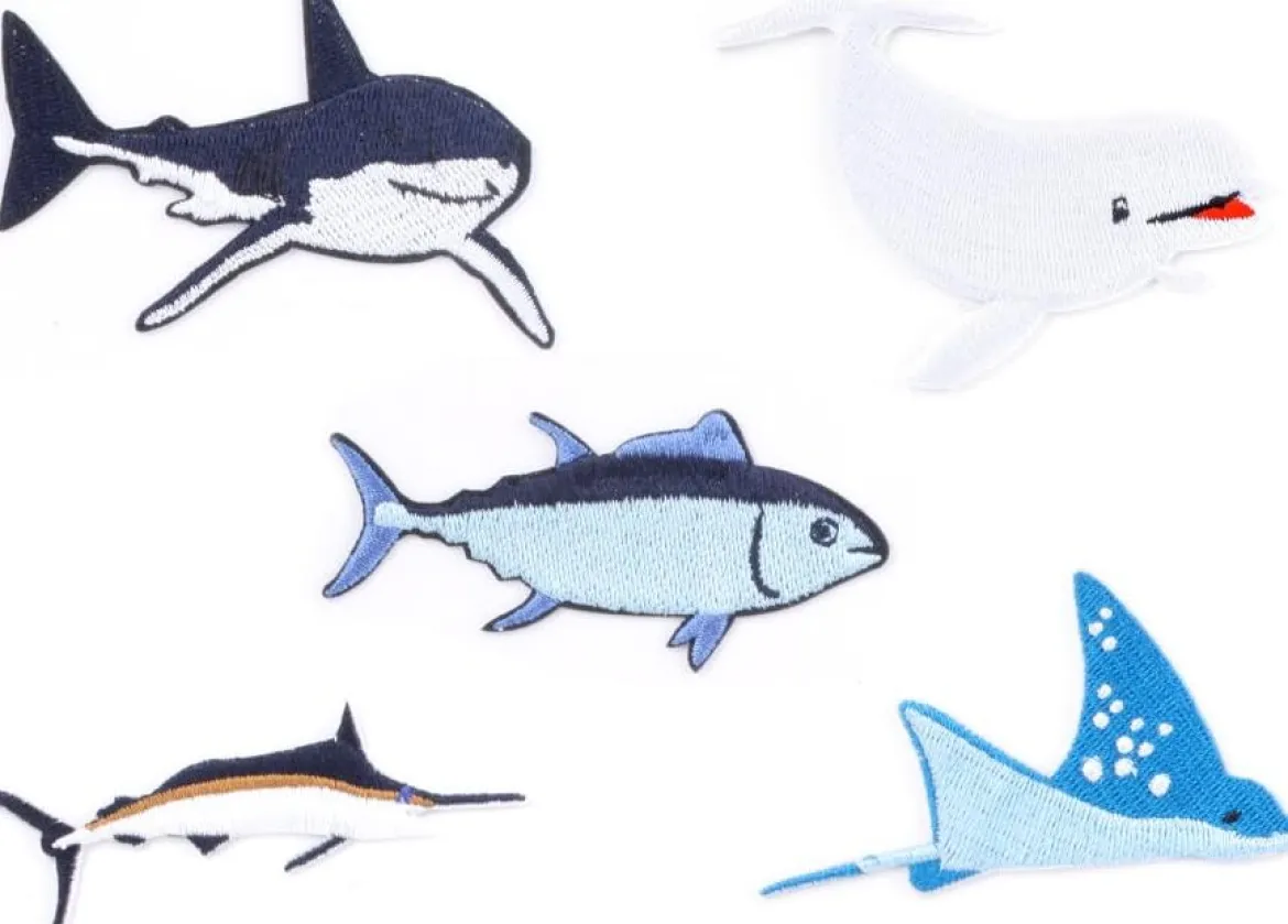 Iron On Patch Sea Creature Set