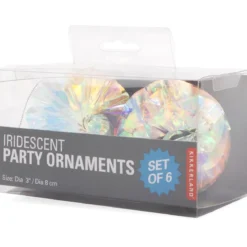 Kikkerland Iridescent Party Ornaments