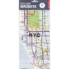 Kikkerland New York Map Magnets