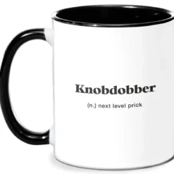 Knobdobber Mug - White/Black