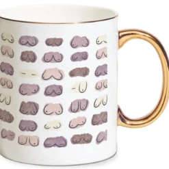 Knockers Splodges Mug - Gold