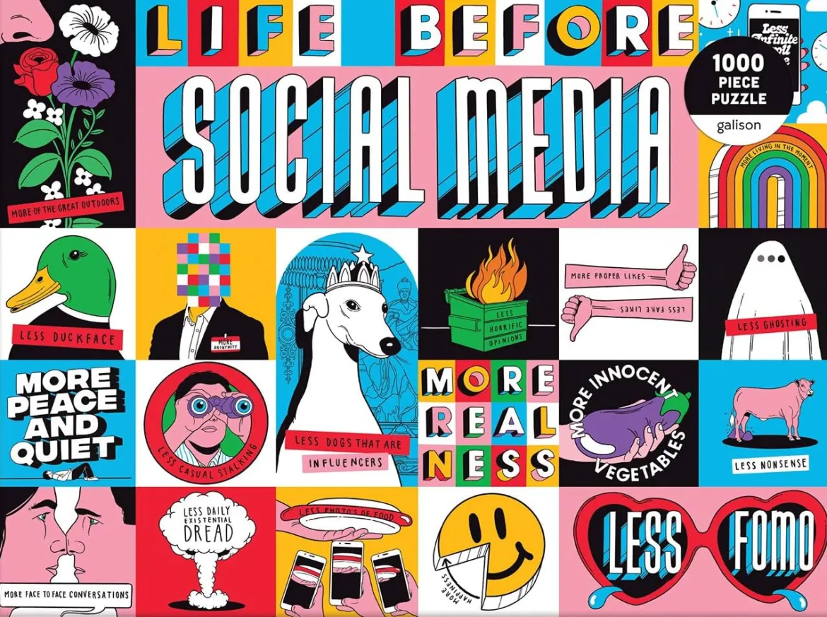 Life Before Social Media Jigsaw Puzzle