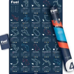 Luckies-Fuel Race Tracks Poster