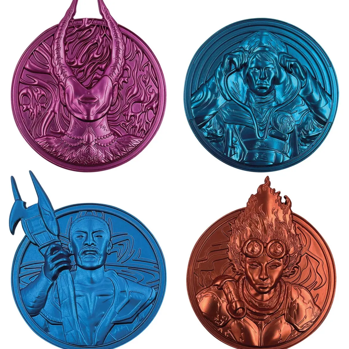 Magic the Gathering Planeswalker Medallion set By Fanattik