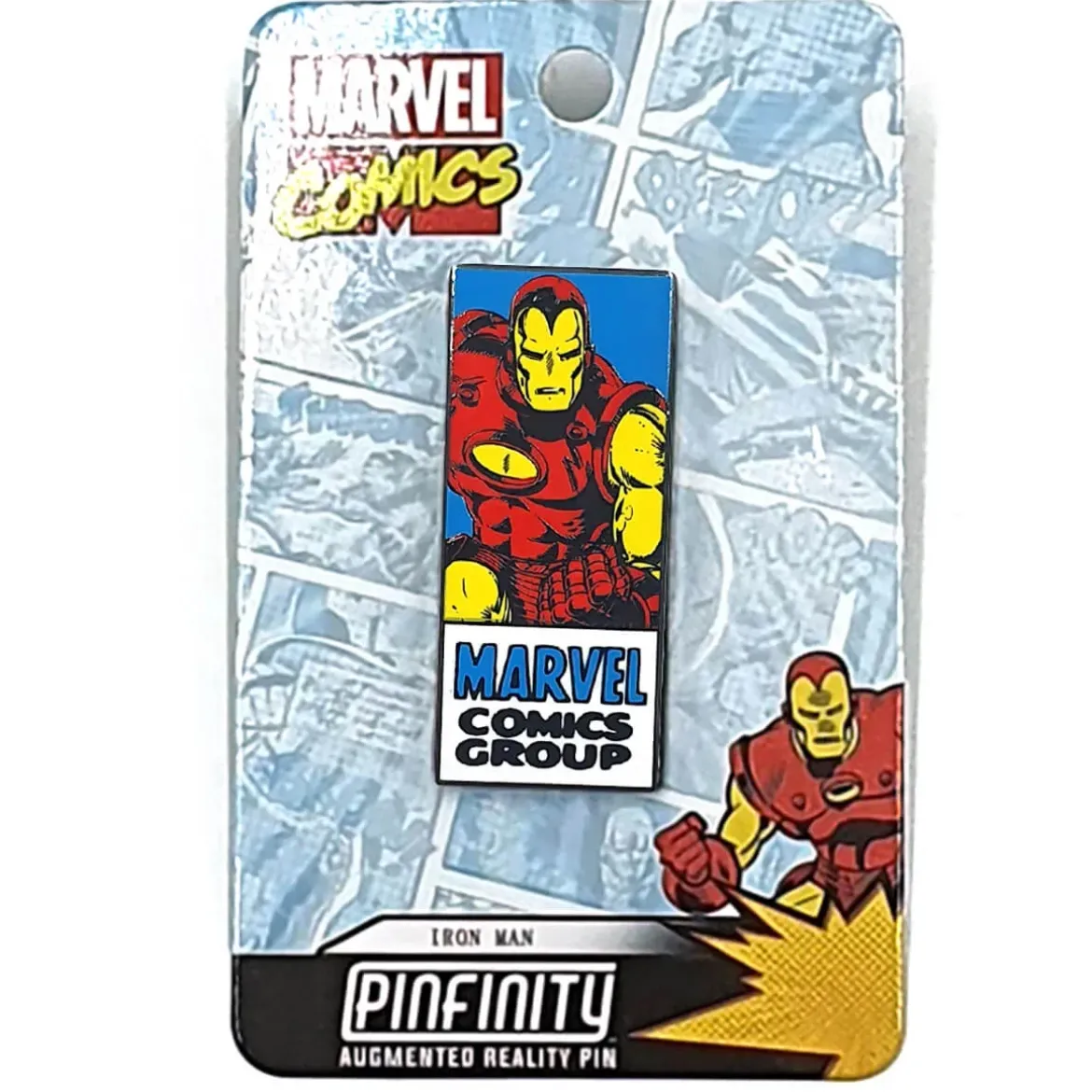 Marvel Iron Man Comic Augmented Reality Pin Badge