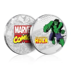 Marvel Limited Edition .999 Silver Plated Hulk Collectible Coin