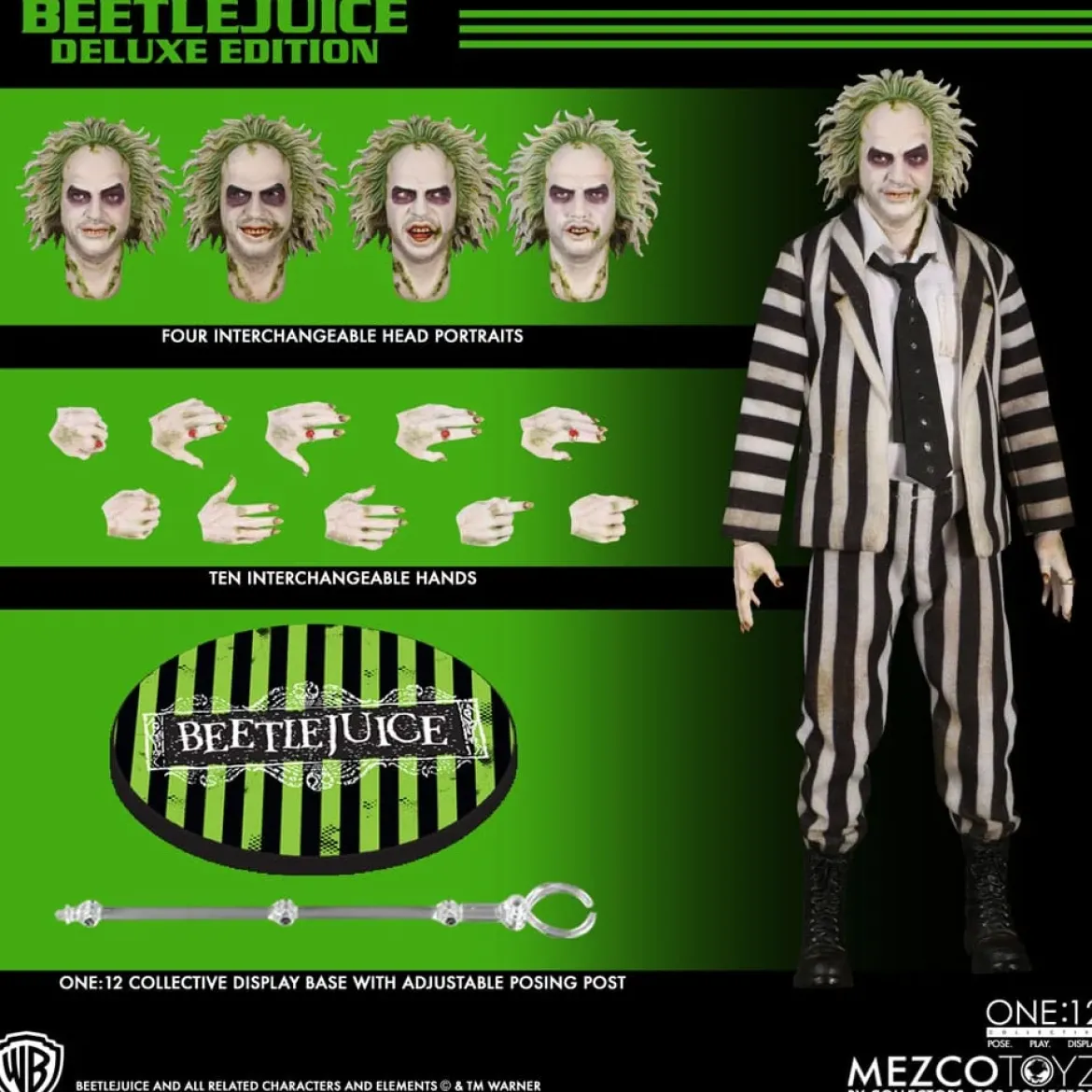 Mezco One12 Collective Beetlejuice ( 1988 ) Deluxe Edition Action Figure