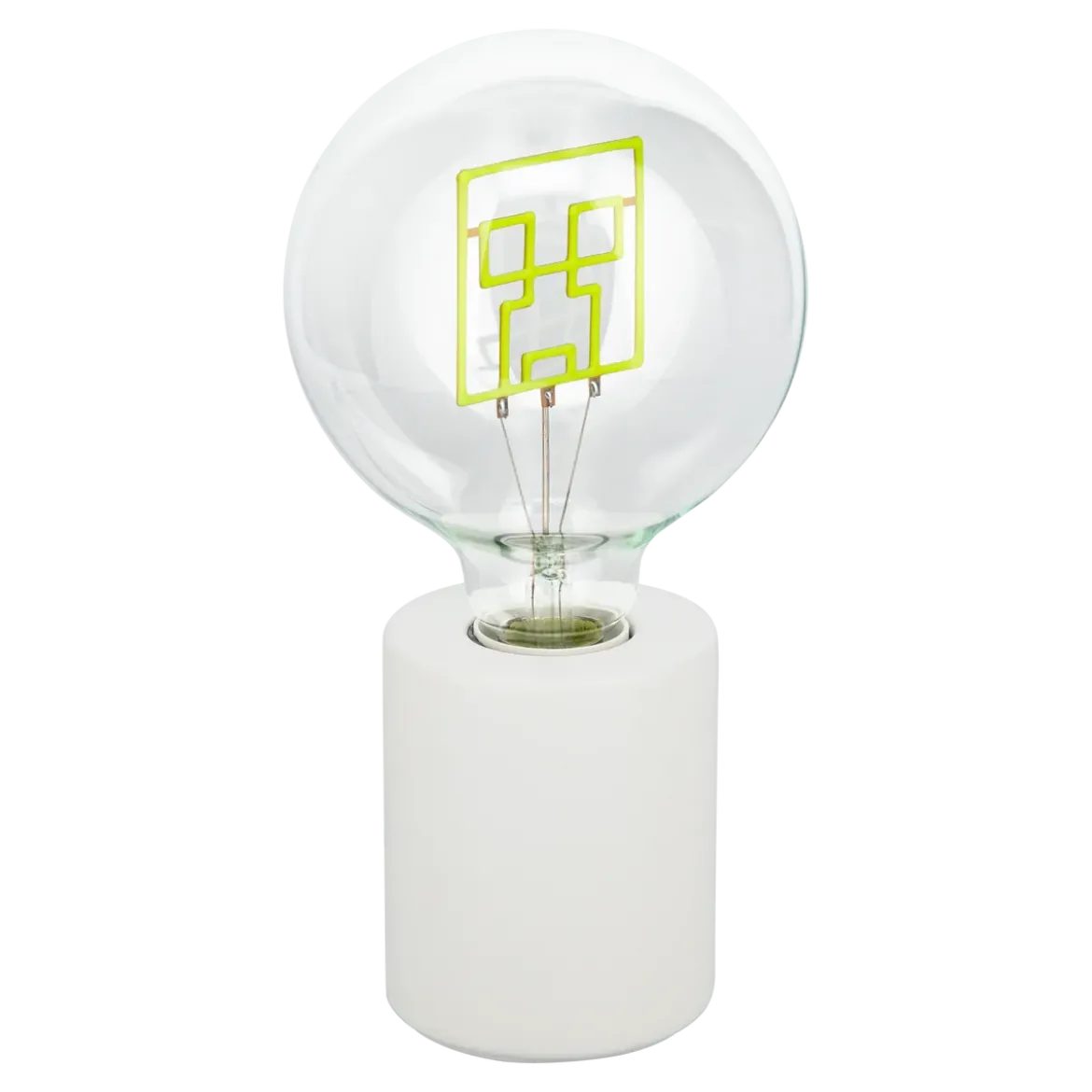 Minecraft Creeper Led Neon Bulb Lamp Uk