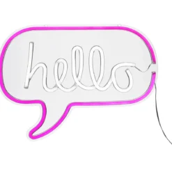 Neon 'Hello' Wall Light