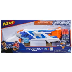 Nerf N-Strike Elite Rough Cut 2x4 BattleCamo Series Dart Blaster, 16 Darts, Outdoor Toys