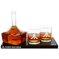 Official Atari 3D Joystick Decanter Set. Decanter 750ML and Glasses 200ML