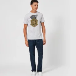 Official Harry Potter Hufflepuff Drawn Crest T-Shirt