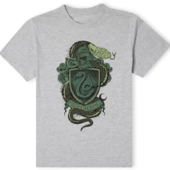 Official Harry Potter Slytherin Drawn Crest Unisex T-Shirt